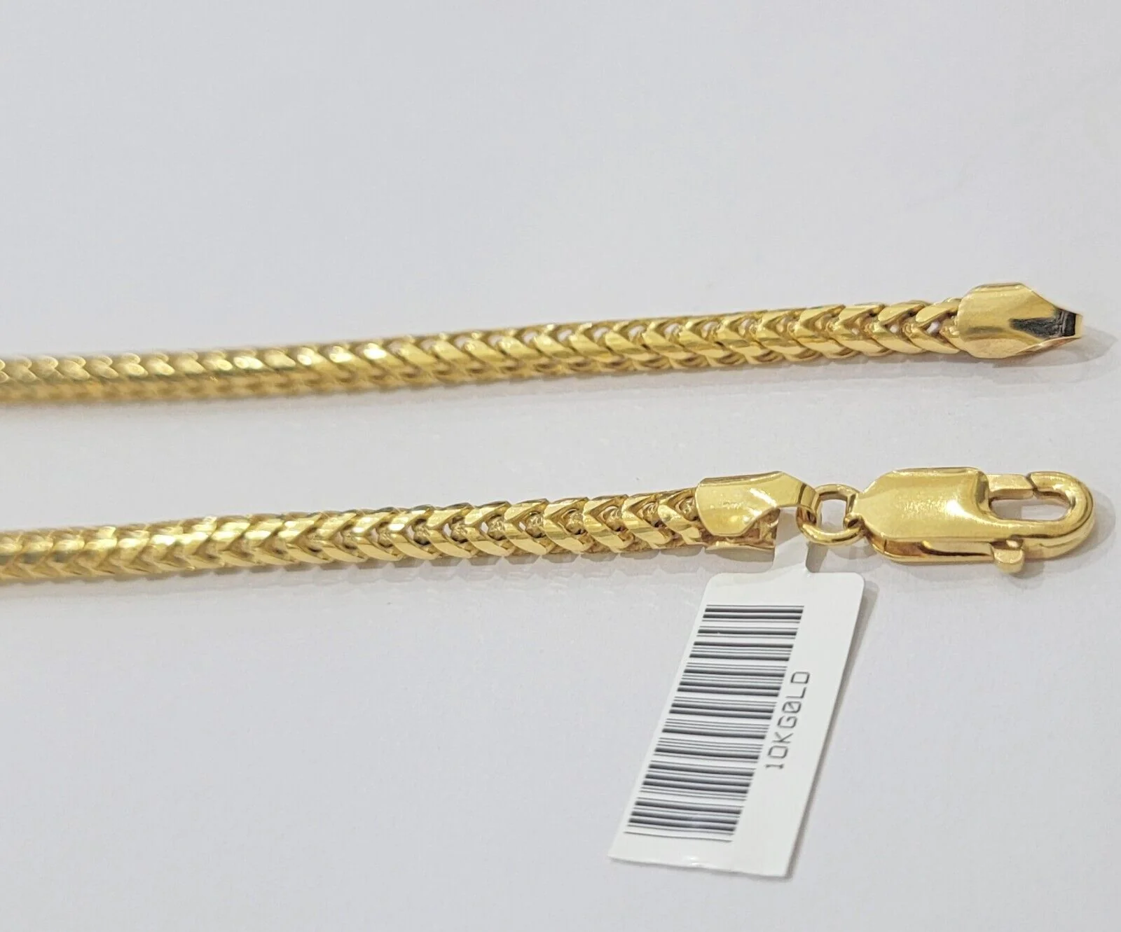 10k Gold Necklace Franco Solid Chain 4mm 26 Inch 10k Yellow Gold, Heavy & Strong - Image 5