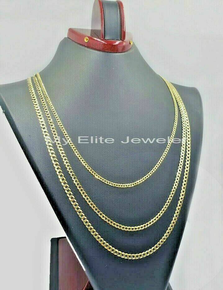 Real 14k Gold Chain Solid Cuban Curb Link Bracelet Necklace 3mm-10mm 7"-30" 14kt - Image 22